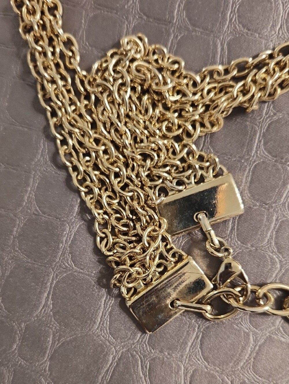 Gold Multi-Chain Statement Belt - Picture 2 of 5